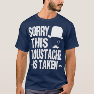 Camiseta Desculpe, esse bigode levou uma ideia engraçada de