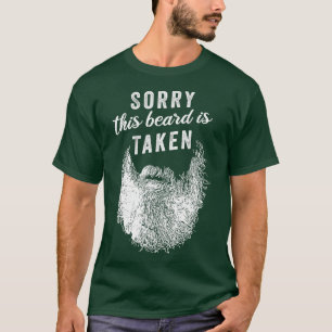 Camiseta Desculpe, esta barba é conhecida Dia de os namorad