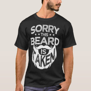 Camiseta Desculpe, Esta Barba É Levada A Homens Com Manguei