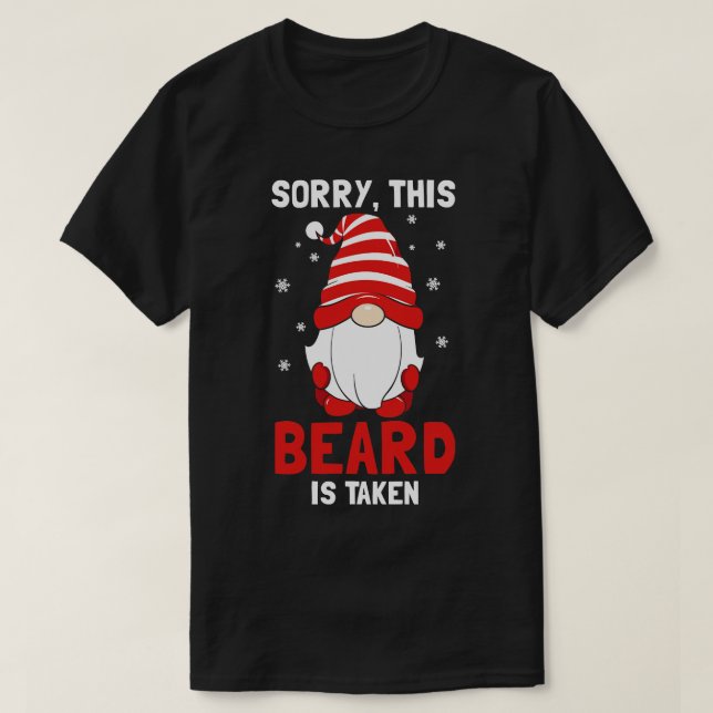 Camiseta Desculpe, Esta Barba Foi Tomada (Frente do Design)