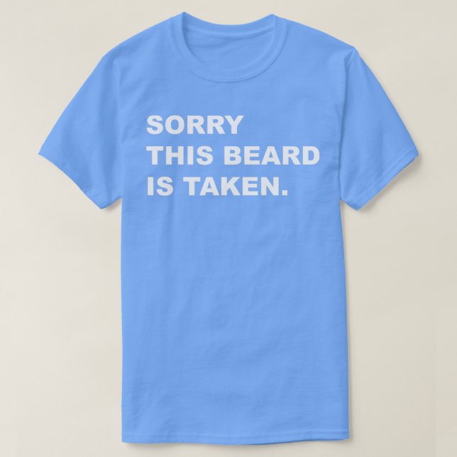 Camiseta Desculpe, esta barba recebeu o texto branco Classi (Frente do Design)