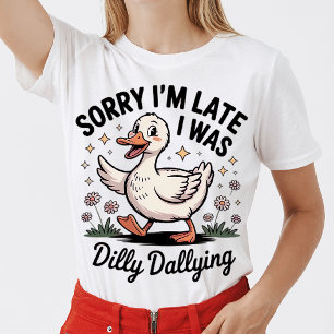 Camiseta Desculpe, estou atrasado. Eu estava matando camise