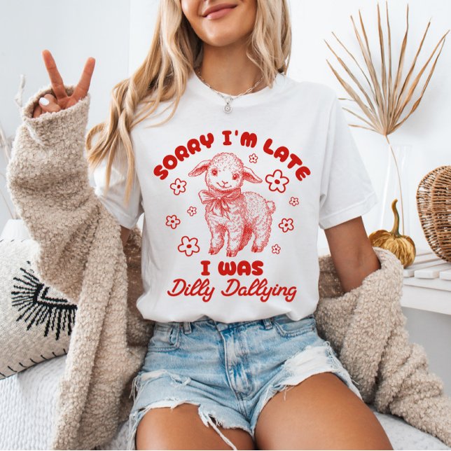 Camiseta Desculpe, estou atrasado. Eu estava matando o cord (Criador carregado)