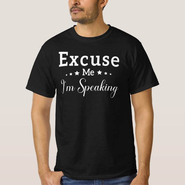 Camiseta Desculpe, estou falando Kamala Harris, engraçado (Frente)
