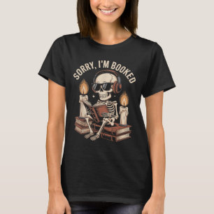 Camiseta Desculpe Estou Ocupado Esqueleto Engraçado de Hall