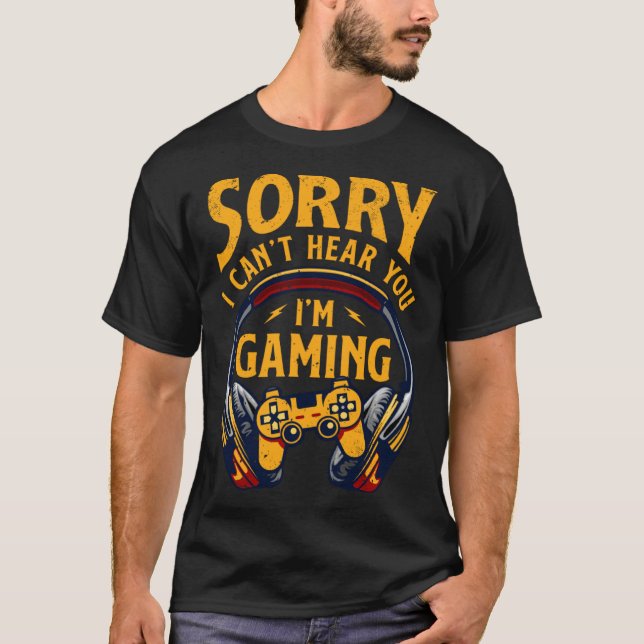 Camiseta Desculpe, estou te ouvindo Vídeo g (Frente)
