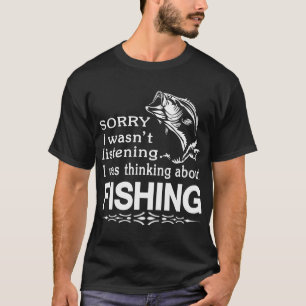 Camiseta Desculpe, eu não estava ouvindo, estava pensando e