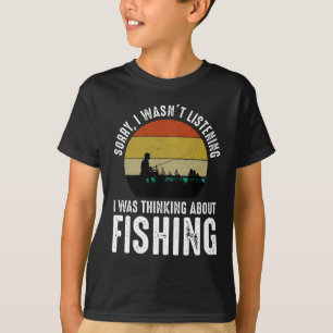 Camiseta Desculpe, eu não estava ouvindo. Pensando sobre p