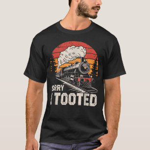 Camiseta Desculpe, eu peidado Amante de Trem Meninos Homens