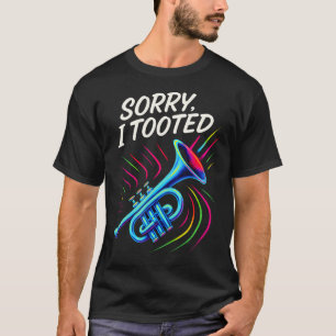 Camiseta Desculpe, eu Peidenei - Trompete de Jazz Engraçado