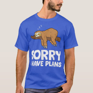 Camiseta Desculpe, Eu Tenho Planos De Dormir Pijama De Lã B