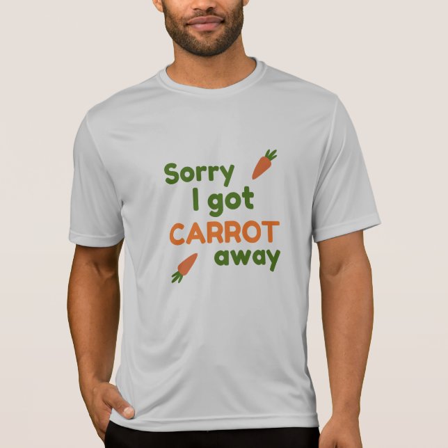 Camiseta Desculpe, Fui Levado pela Cenoura (Frente)