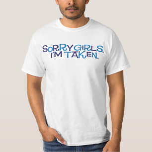 Camiseta Desculpe garotas, estou ocupado.