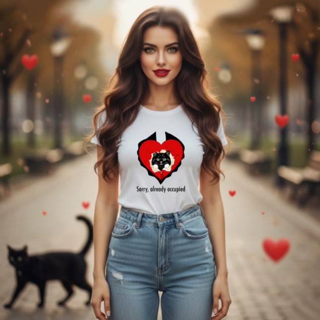 Camiseta Desculpe, já ocupado (Criador carregado)