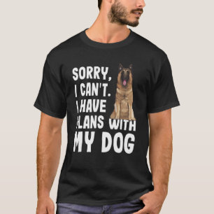 Camiseta Desculpe Je De Projects Avec Mon Belge Tervuren