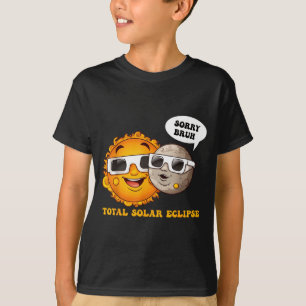 Camiseta Desculpe, mano Ilustração do Eclipse Solar Total