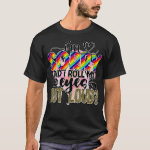 Camiseta Desculpe-Me, Eu Espalhei Meus Olhos Em Alto Volume
