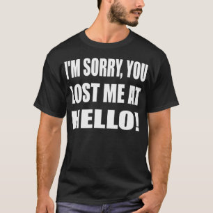 Camiseta Desculpe-Me Por Ter Me Perdido Em Olá Introvertido