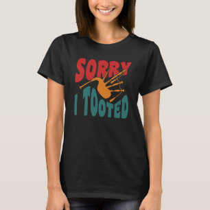 Camiseta Desculpe-me por ter tocado Scotsman Bagpiper
