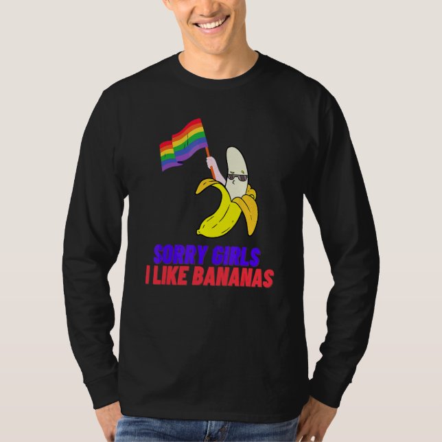 Camiseta Desculpe Meninas, Eu Gosto Do Movimento Bananas Lg (Frente)