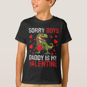 Camiseta Desculpe Meninos Papai É Meu Dinossauro do Dia dos