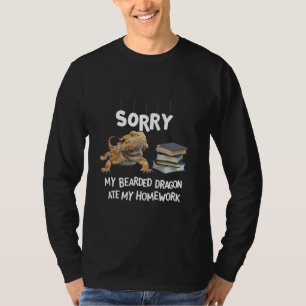 Camiseta Desculpe, Meu Dragão Barbudo Comeu Minha Lição de