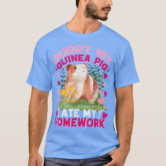 Camiseta Desculpe, meu porco-guincho comeu meu trabalho de