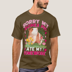 Camiseta Desculpe, meu porco-guincho comeu meu trabalho de