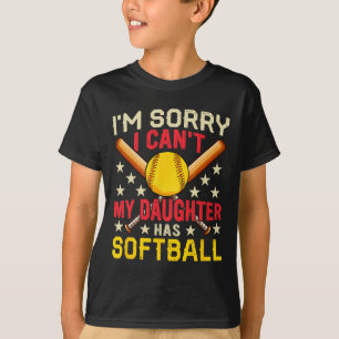 Camiseta Desculpe, minha filha tem um traje de jogador suav