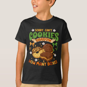 Camiseta Desculpe Não é Temporada de Biscoito Quantas Caixa