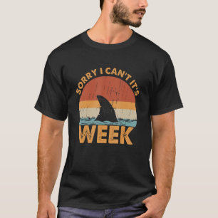 Camiseta Desculpe, não é Tubarão Vintage Shark Week F
