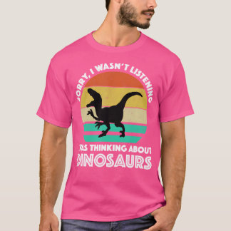 Camiseta Desculpe Não Estar Ouvindo Que Estava Pensando Sob