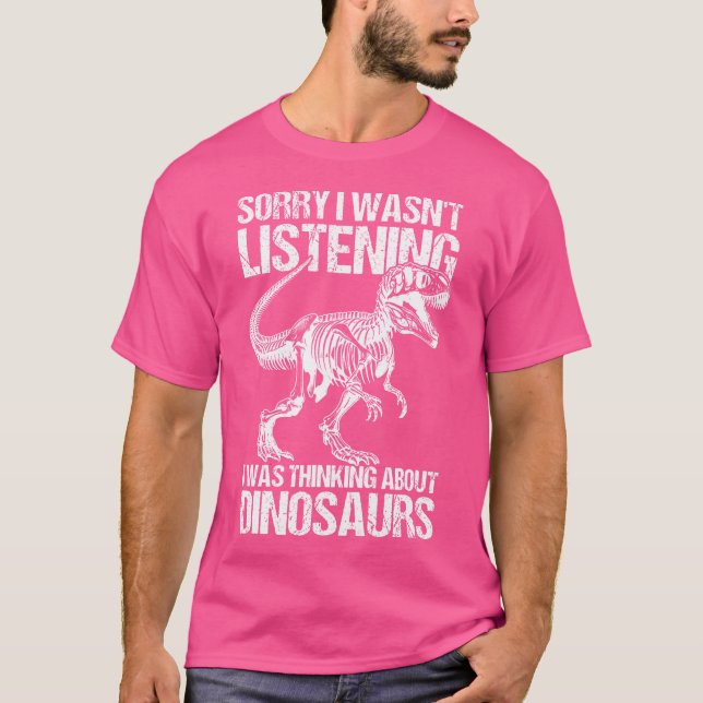 Camiseta Desculpe Não Estar Ouvindo Que Estava Pensando Sob (Frente)