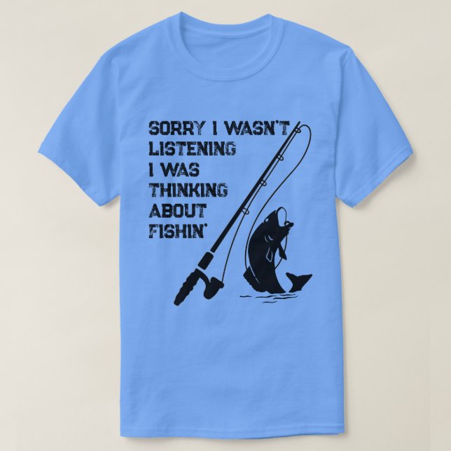 Camiseta Desculpe, não estava escutando que estava pensando (Frente do Design)