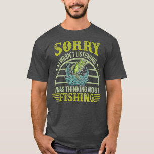 Camiseta Desculpe, não estava ouvindo, estava pensando em F