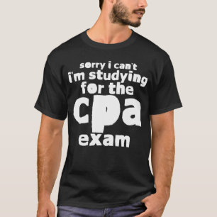 Camiseta Desculpe, não posso, estou estudando para o exame