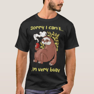 Camiseta Desculpe Não Posso Estou Muito Ocupado Animal Lent