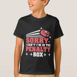 Camiseta Desculpe, não posso, estou na caixa de penalidade