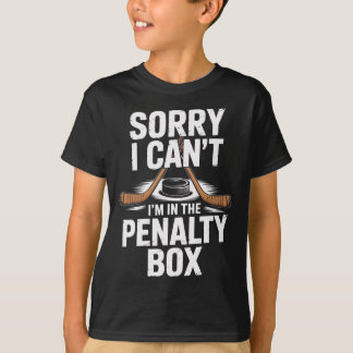 Camiseta Desculpe, não posso, estou na caixa de penalidade