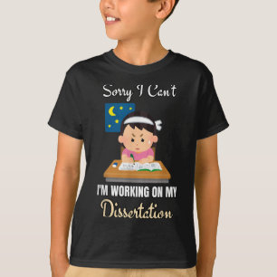 Camiseta Desculpe, não posso, estou trabalhando na minha di