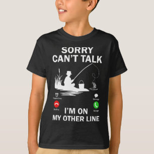 Camiseta Desculpe Não Posso Falar Estou Na Minha Outra Linh