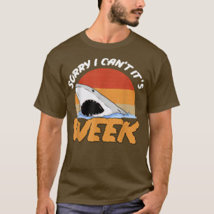 Camiseta Desculpe, Não Posso Fazer A Semana De Biologia Mar