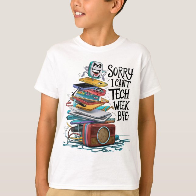 Camiseta Desculpe, não posso me despedir da semana (Frente)