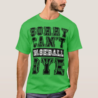 Camiseta Desculpe, não posso me despedir do beisebol 42