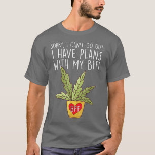Camiseta Desculpe, não posso sair. Tenho planos com meu Gar