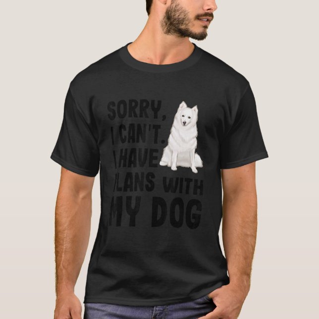 Camiseta Desculpe, Não Posso Ter Planos Com Meu Eskimo Amer (Frente)