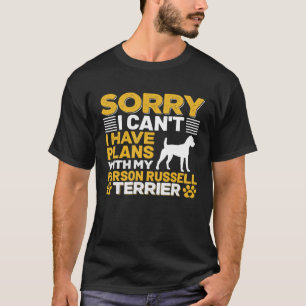 Camiseta Desculpe, não posso ter planos com meu filho Russe