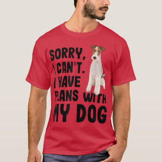 Camiseta Desculpe, Não Posso Ter Planos Com Meu Fio De Terr