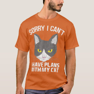 Camiseta Desculpe, não posso ter planos com meu gato Snowsh