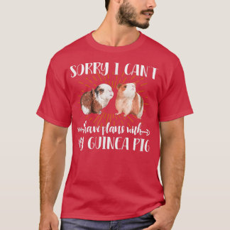 Camiseta Desculpe, não posso ter planos com meu porco-porco